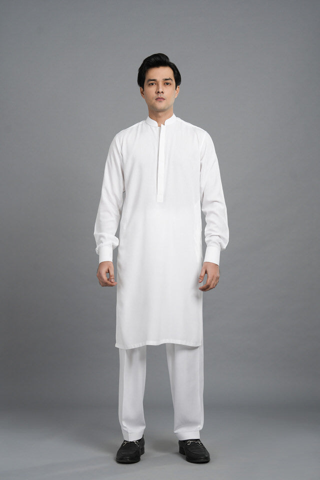 White Kurta Style | Shalwar Kameez  SQ-10