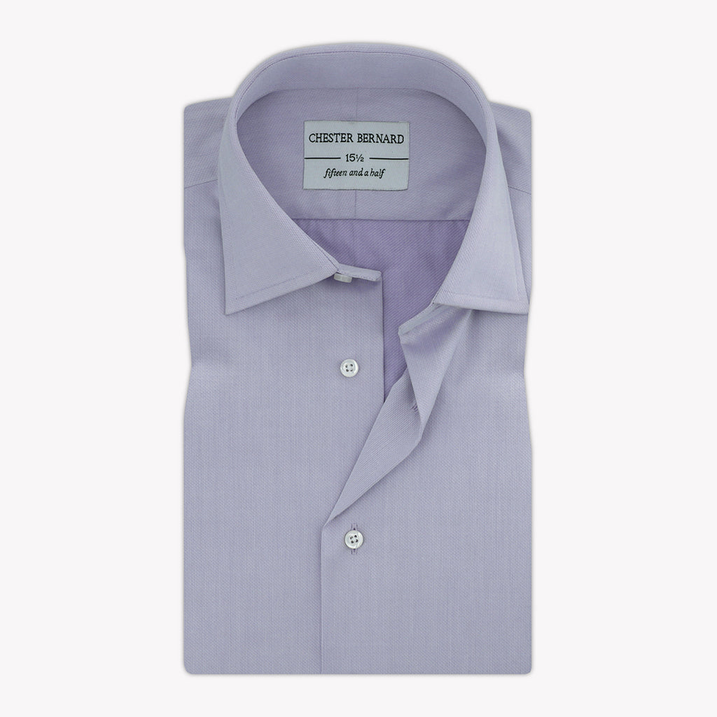 Lilac Micro Jacquard Formal Shirt For Mens 1