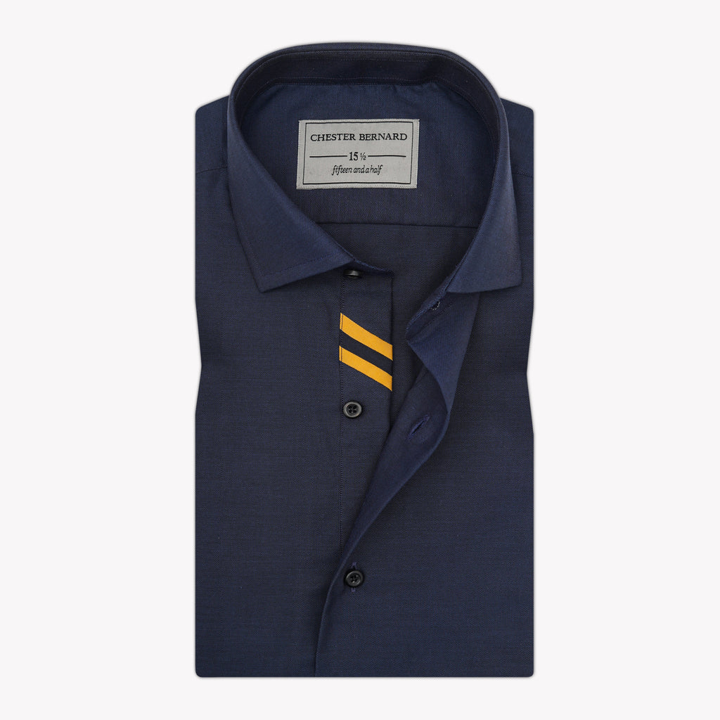 Midnight Navy Shirt with INLAY  OL-636