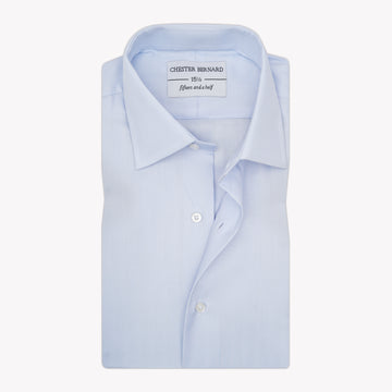 Sky Blue Textured Formal Shirt