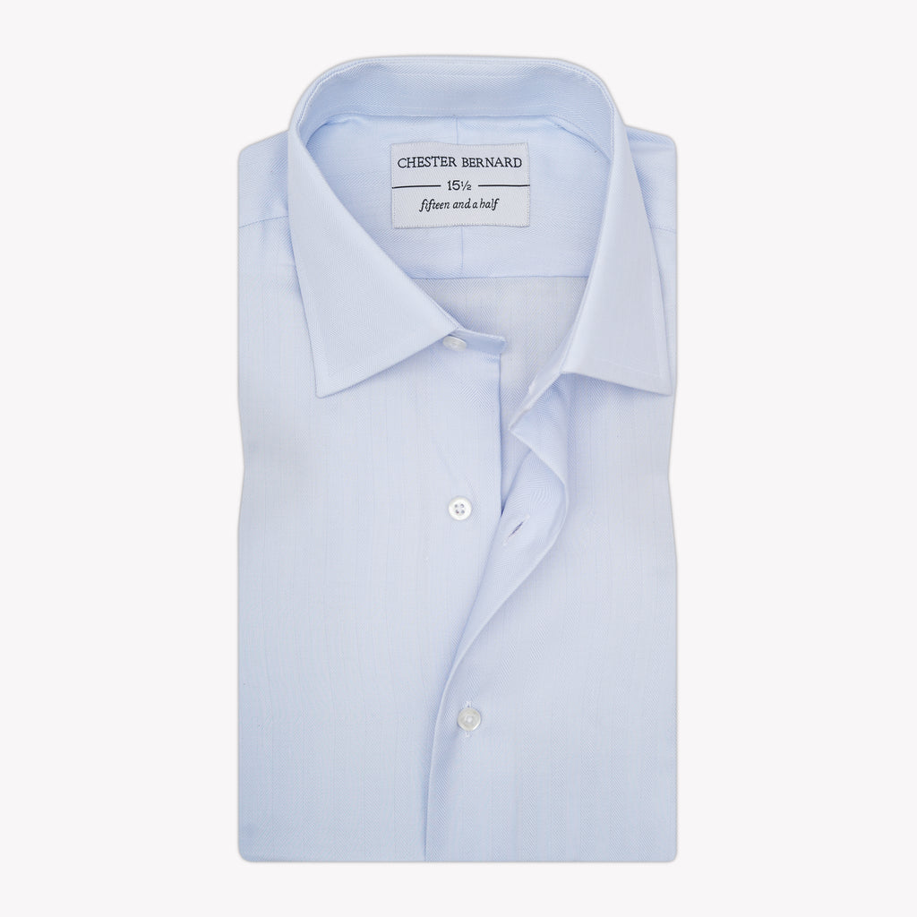 Sky Blue Textured Formal Shirt OL-597