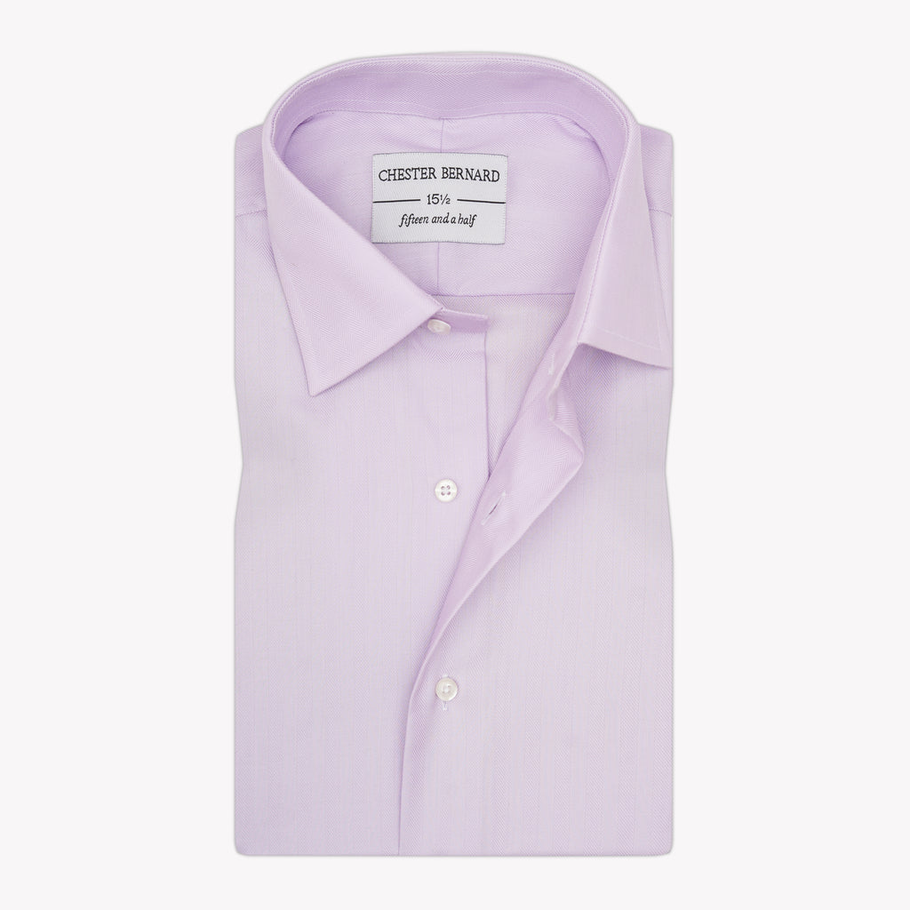 Lilac Jacquard Formal Shirt OL-598