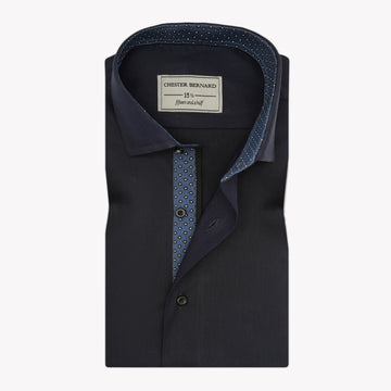 Midnight Navy Inlay Contrast Shirt