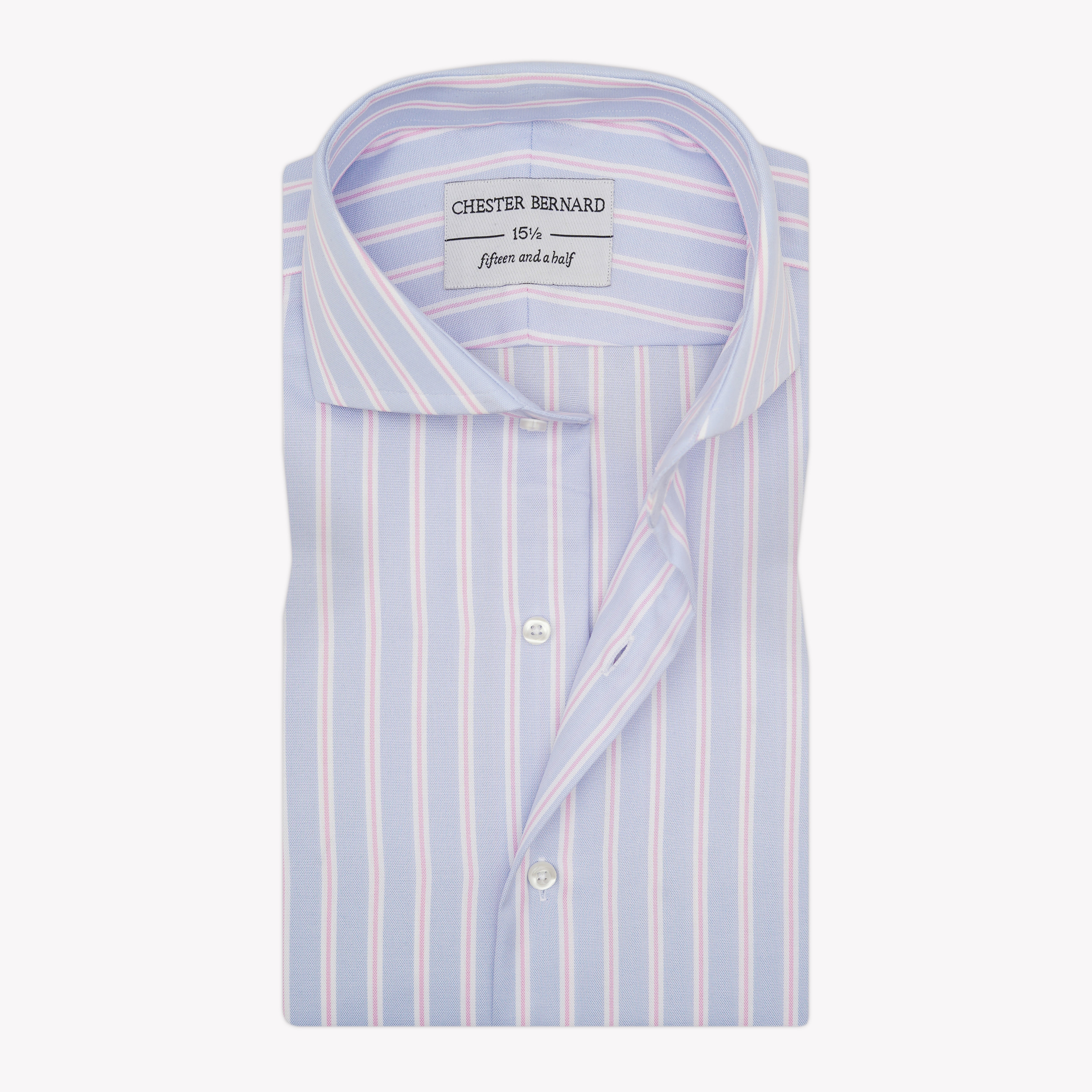 Light Blue Pinstripe Formal Shirt OL-615
