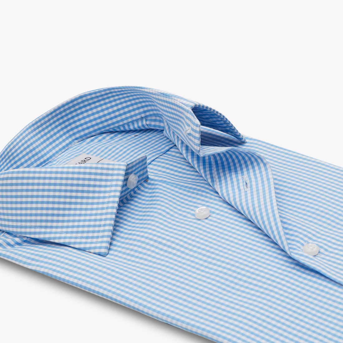 Sky Blue Micro Check Formal Shirt
