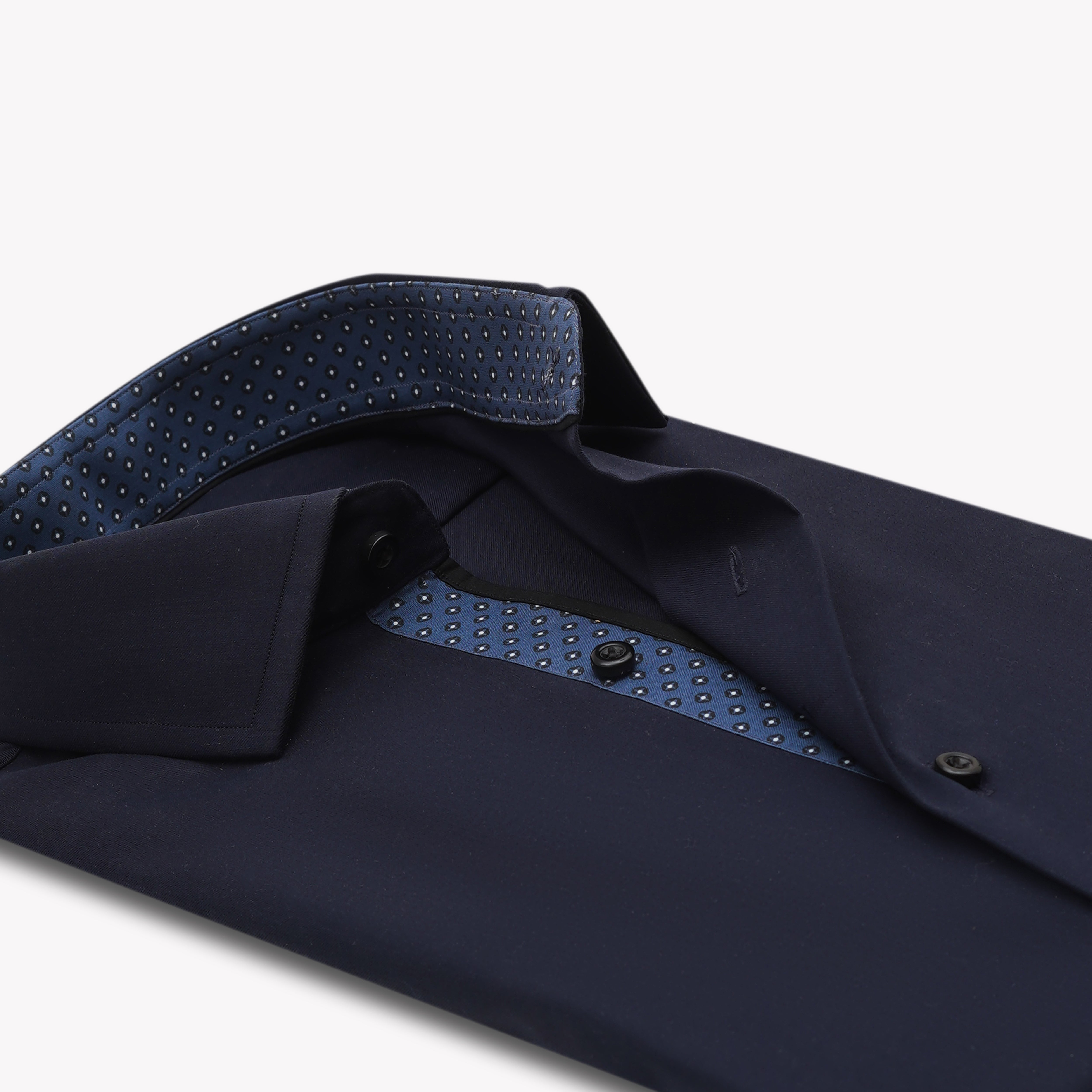 Midnight Navy Inlay Contrast Shirt