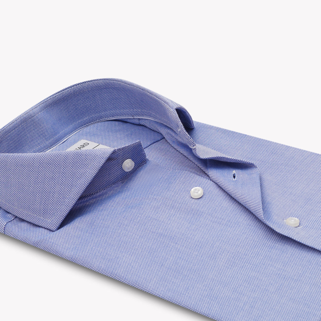 Textured Sky Blue Formal Shirt
