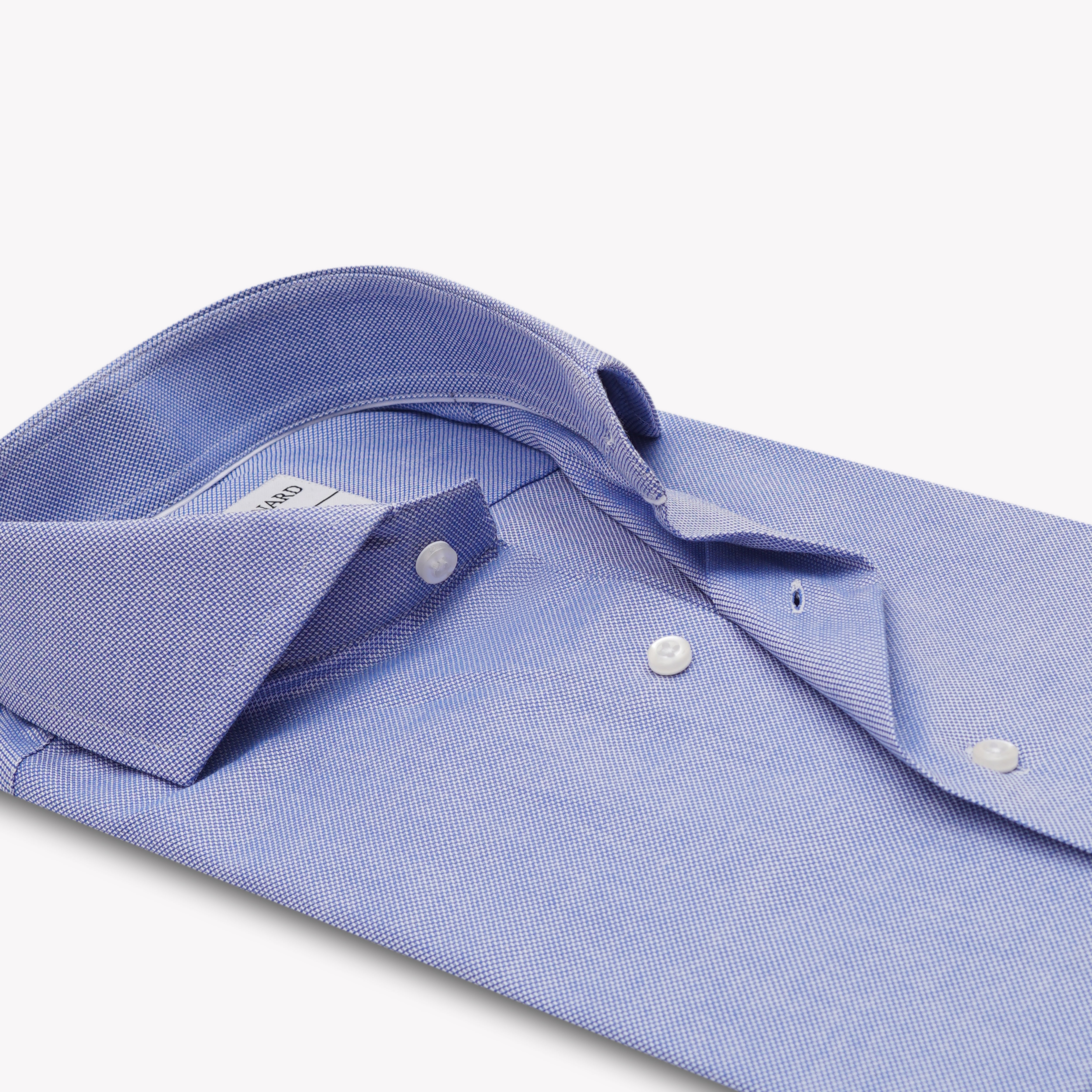 Textured Sky Blue Formal Shirt