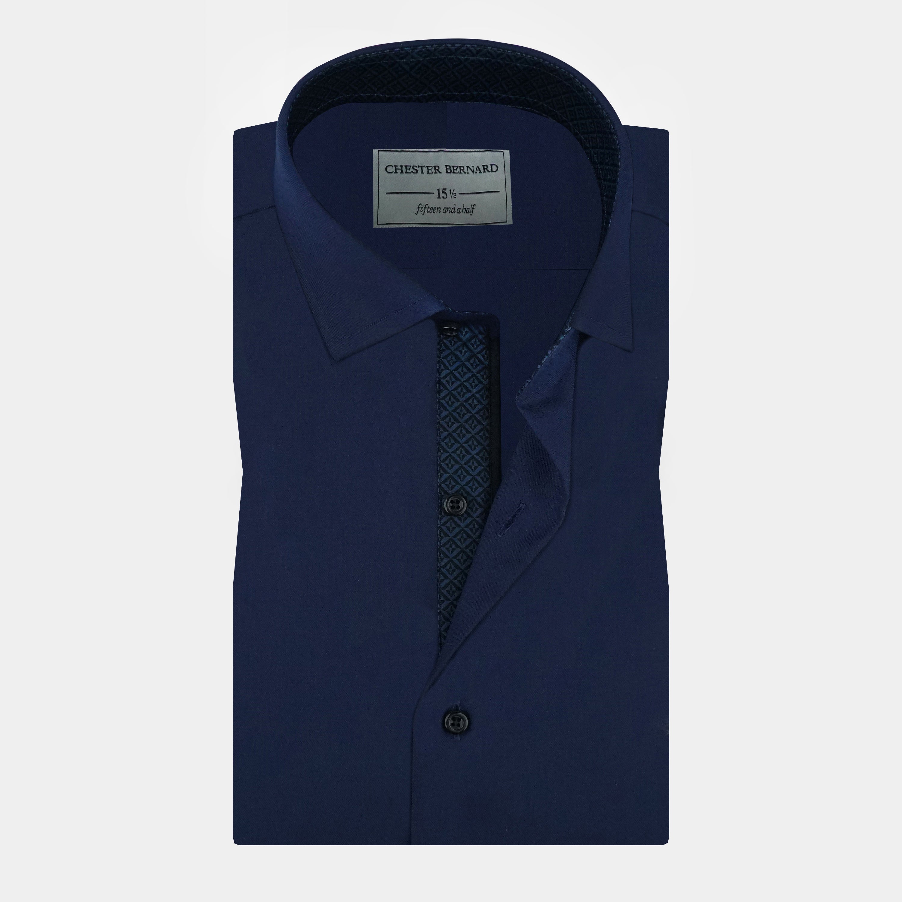 Midnight Navy Signature Trim Shirt OL-624