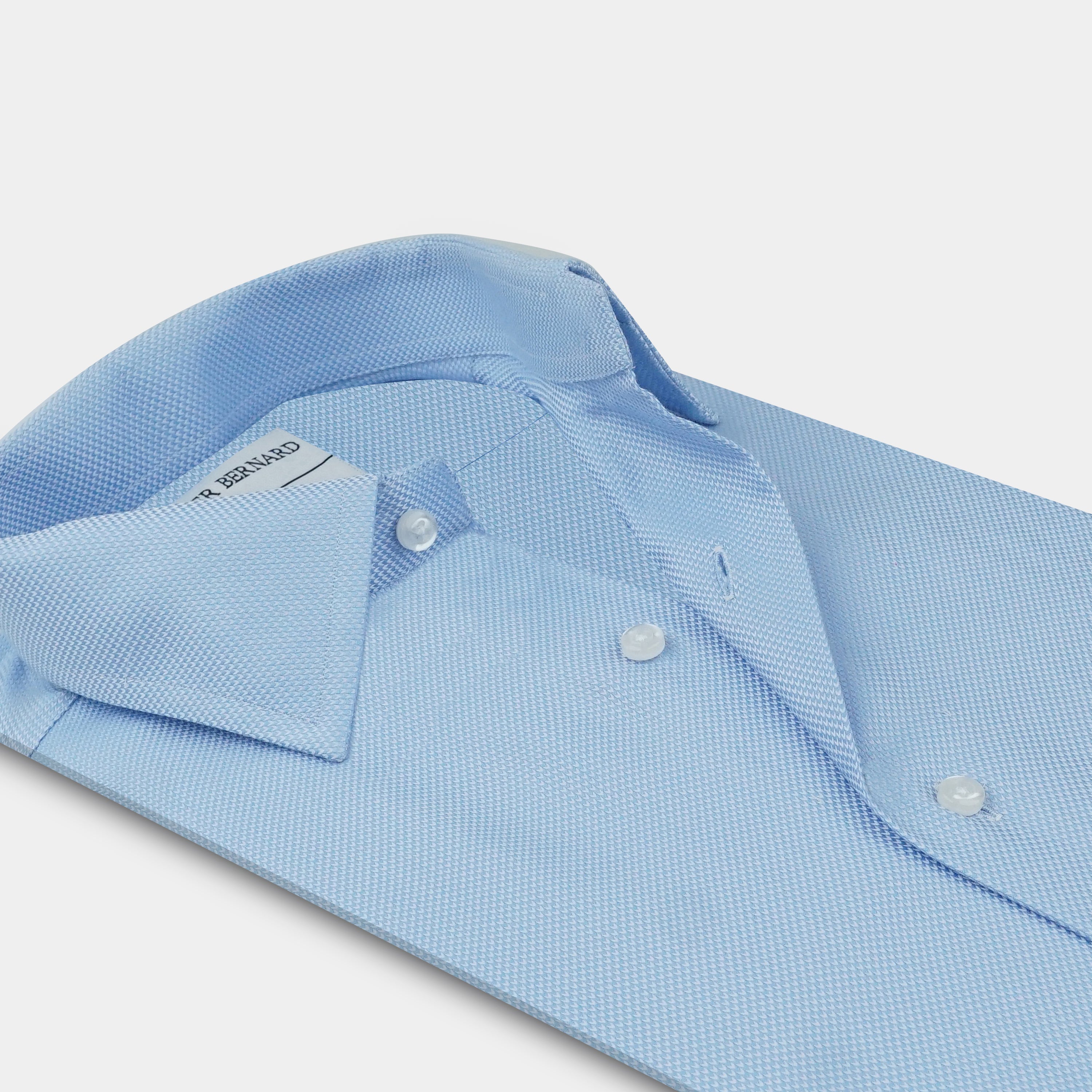 Sky Blue Formal Jacquard Shirt