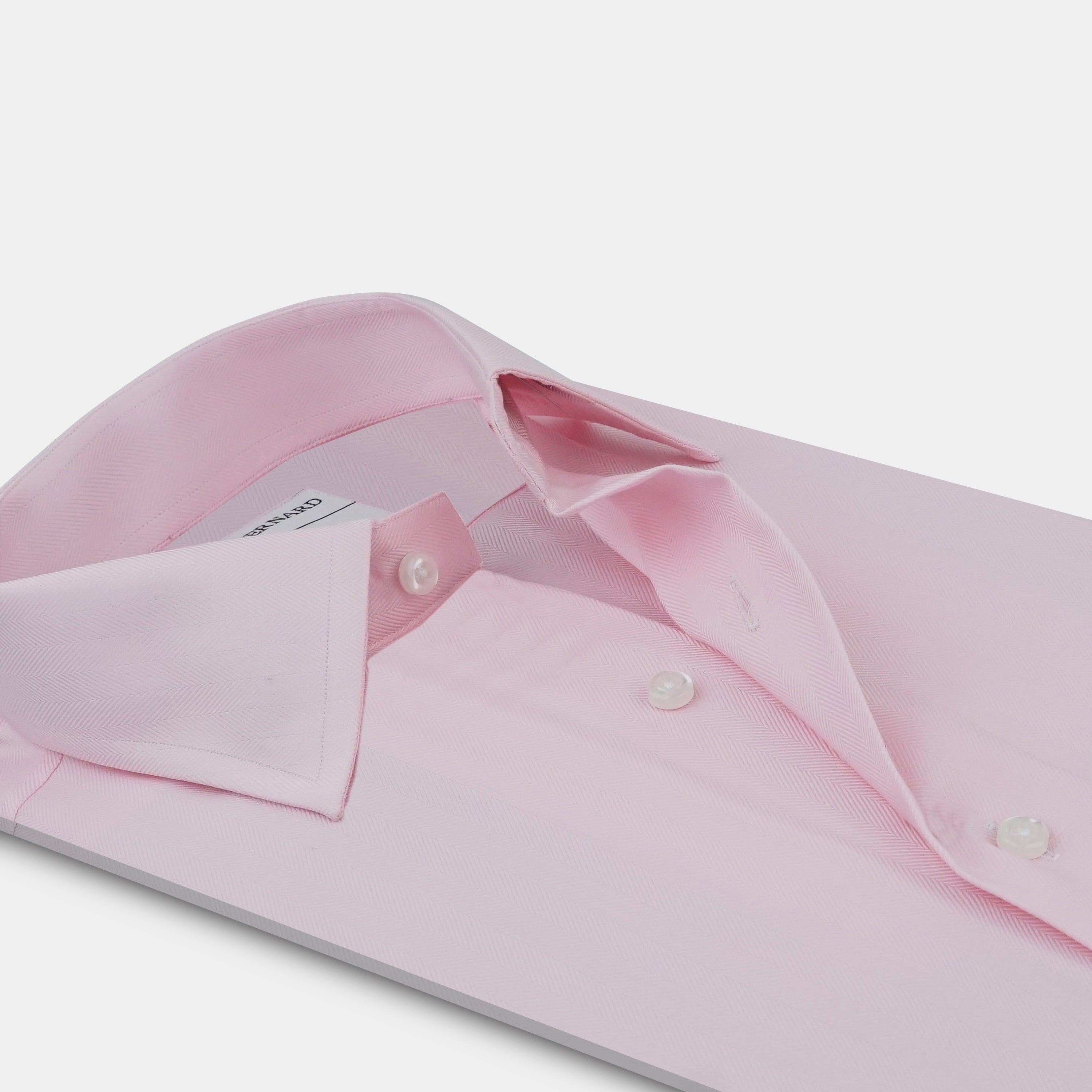 Soft Pink Jacquard Formal Shirt