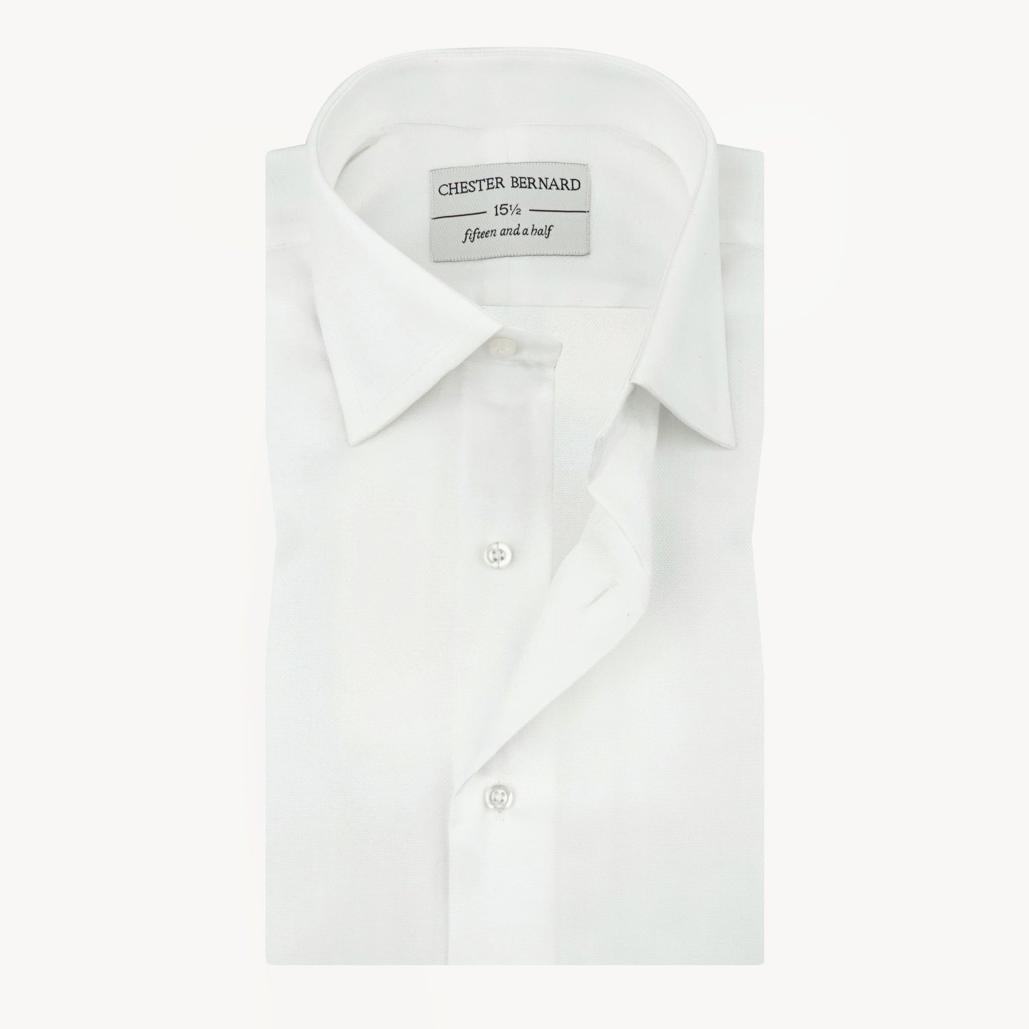 White Essential Textured Formal Shirt OL-581