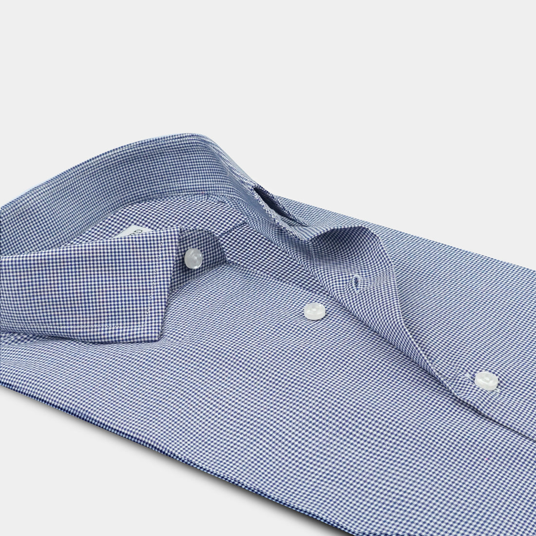 Blue Micro Check Shirt OL-587