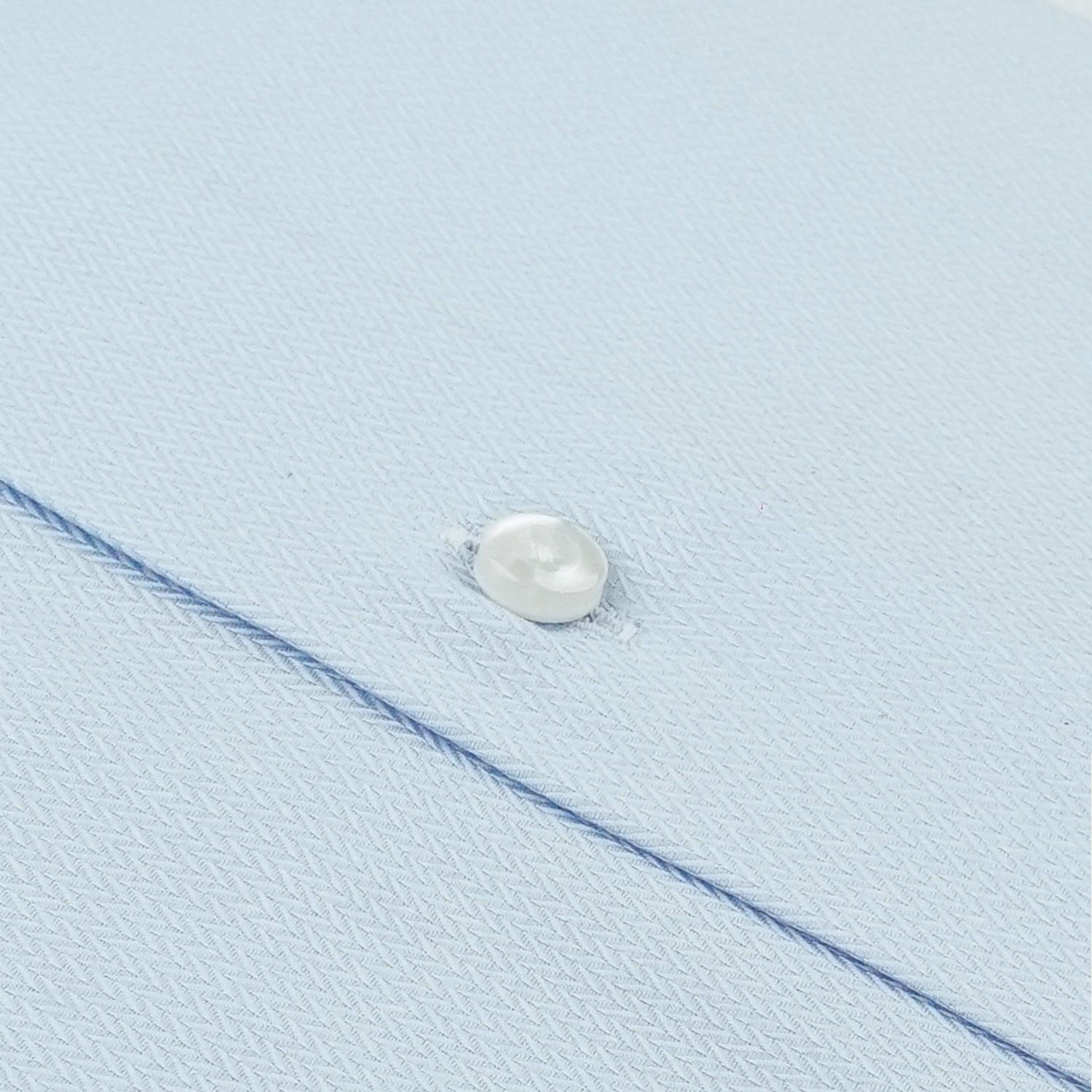 Light Blue Herringbone Shirt