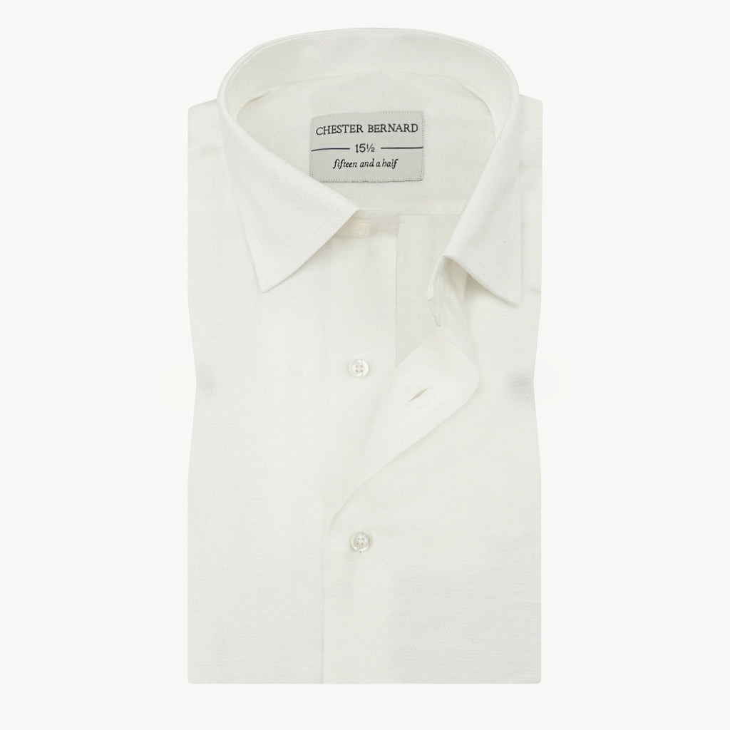Classic White Linen Shirt  OL-553