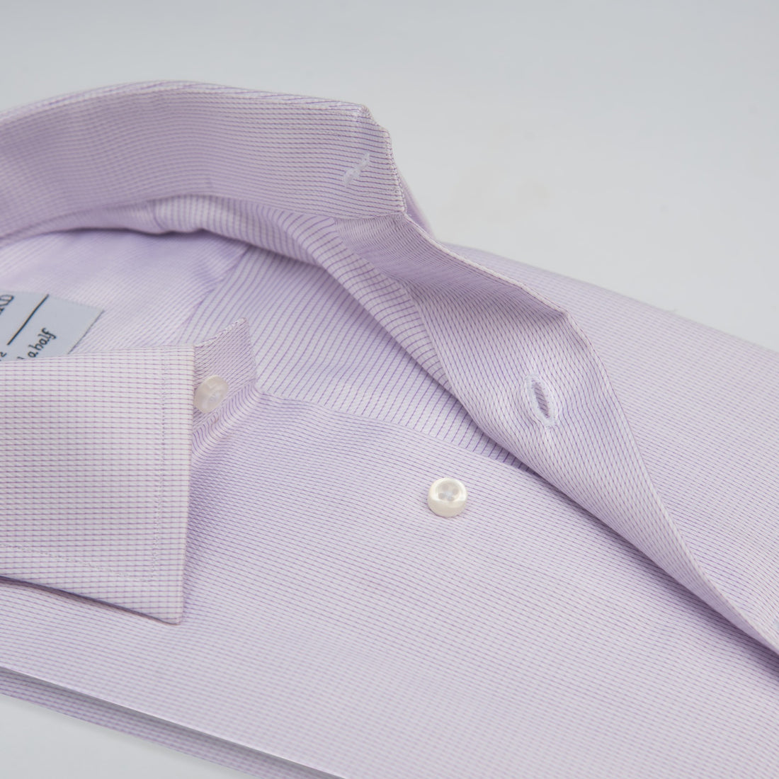 Lilac Micro Check Formal Shirt