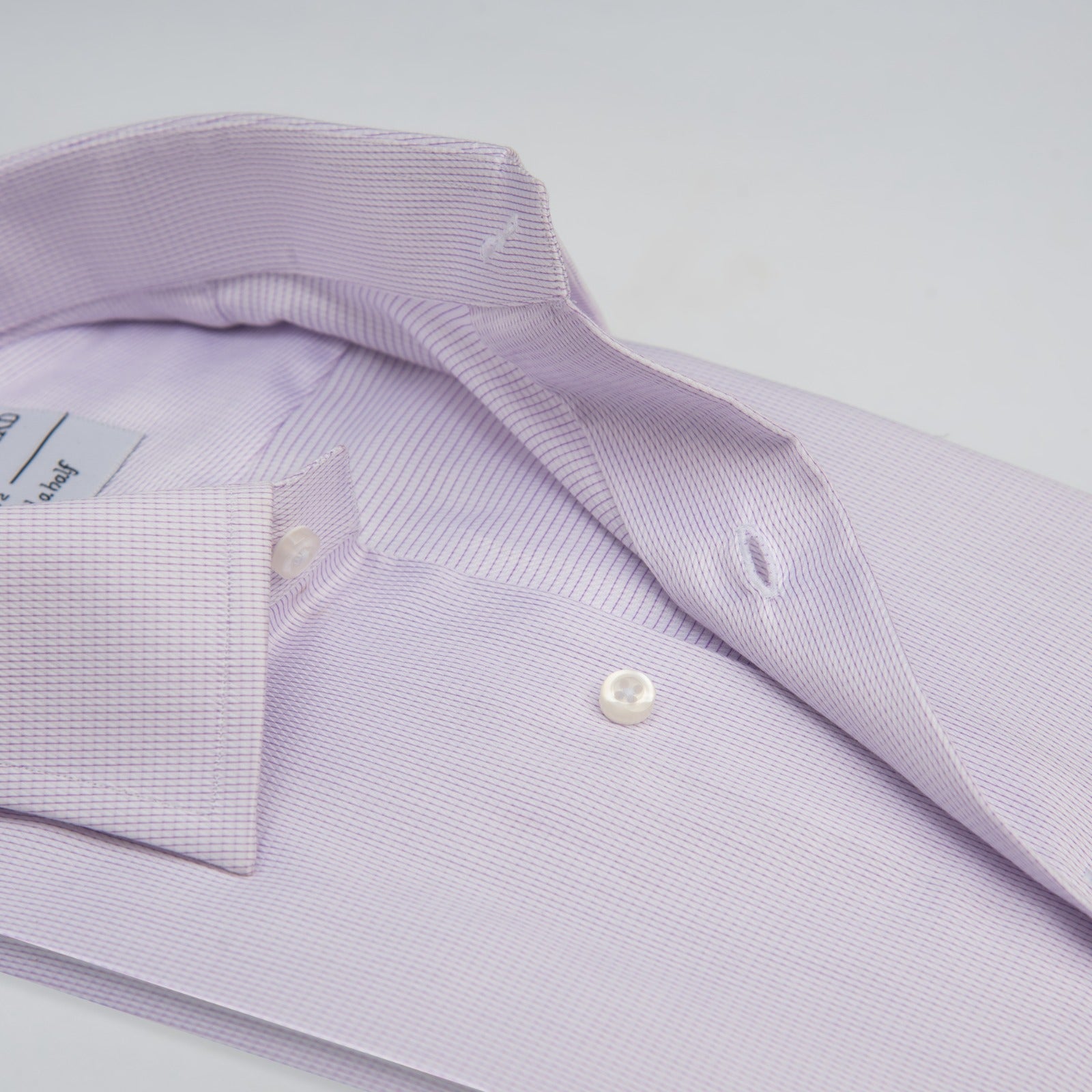 Lilac Micro Check Formal Shirt