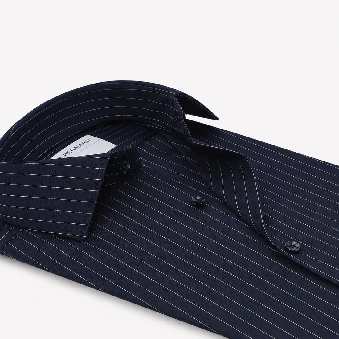 Navy White Pinstripe Dress Shirt