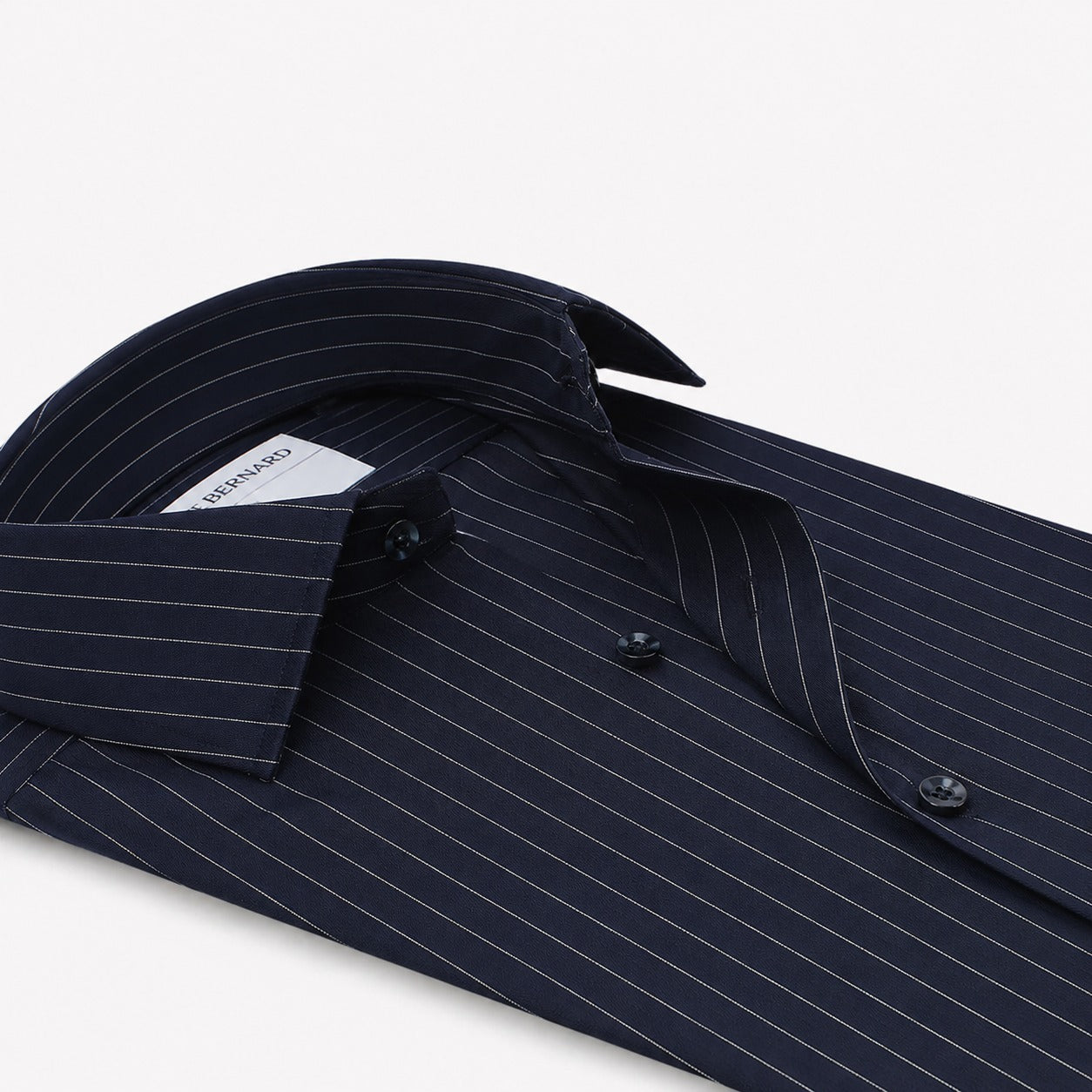 Navy White Pinstripe Dress Shirt