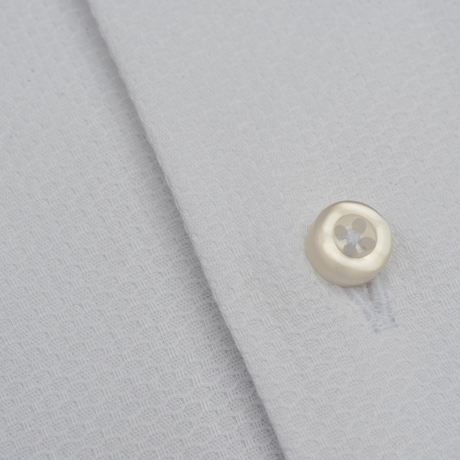 Classic White Textured Dress Shirt