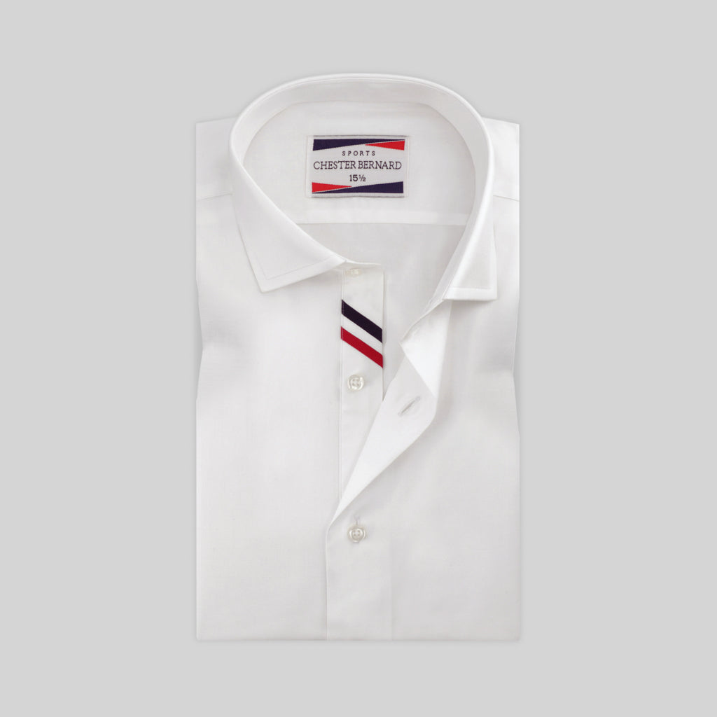 White with Diagonal Stripes Formal Shirt For Mens 1
