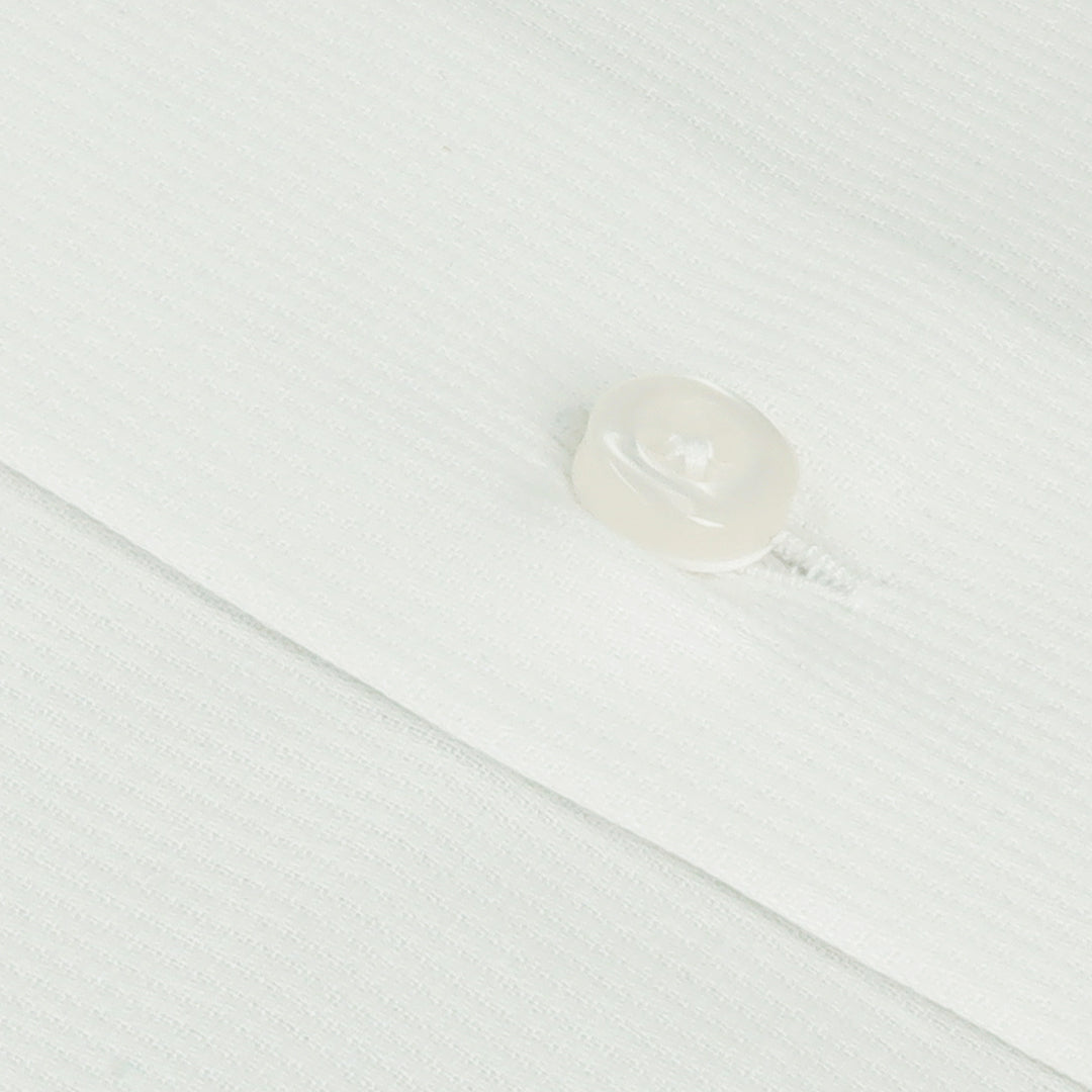 White Formal Shirt with Pin Self Stripes - Classic Men's Dress Shirt