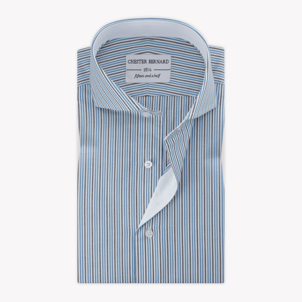 Fancy Stripes In Poplin Formal Shirt 93/22