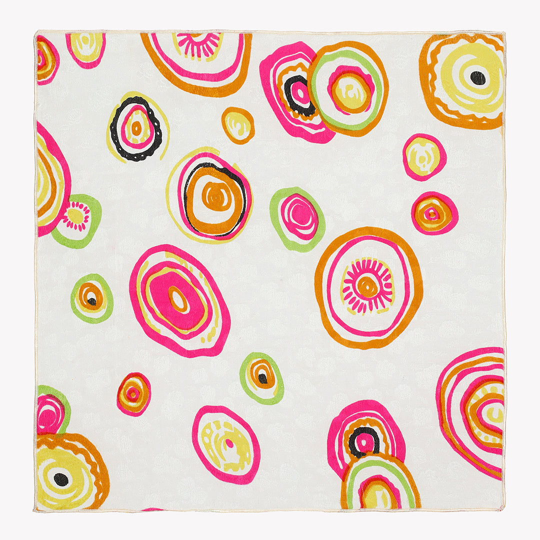 Multi Circles Print - in Silk PS/117