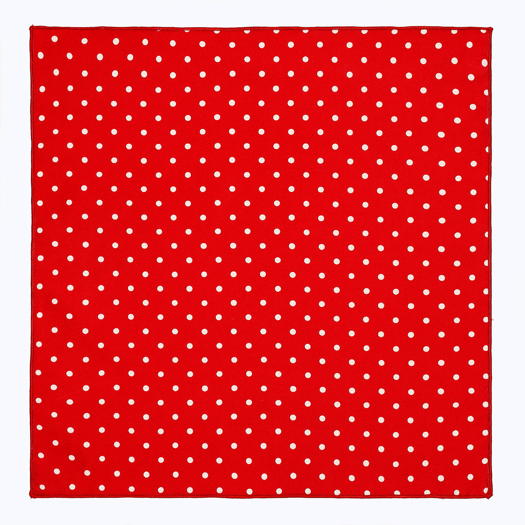 Polka Dots In Red - in Silk PS/108