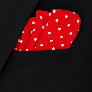 Polka Dots In Red - in Silk PS/108
