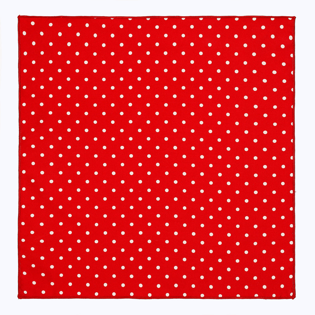 Polka Dots In Red - in Silk PS/108