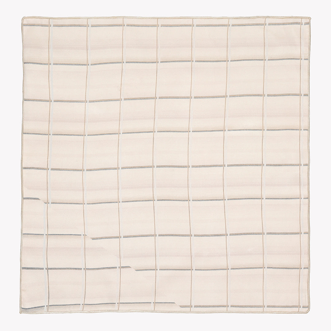 Brown Checks Print - in Silk PS/107